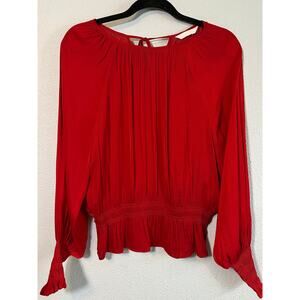 Holiday Party Red Silk H&M Top, Size 6 /S
